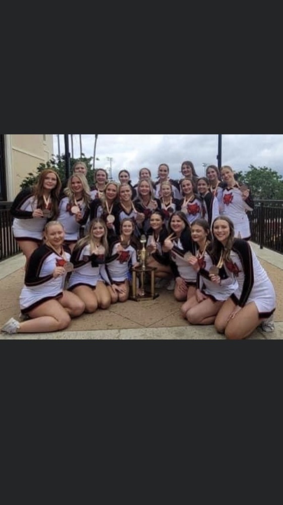 BROOKLAND CHEER 3rd IN THE NATION!