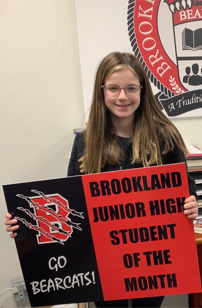 Feb 7th grade Student of the Month